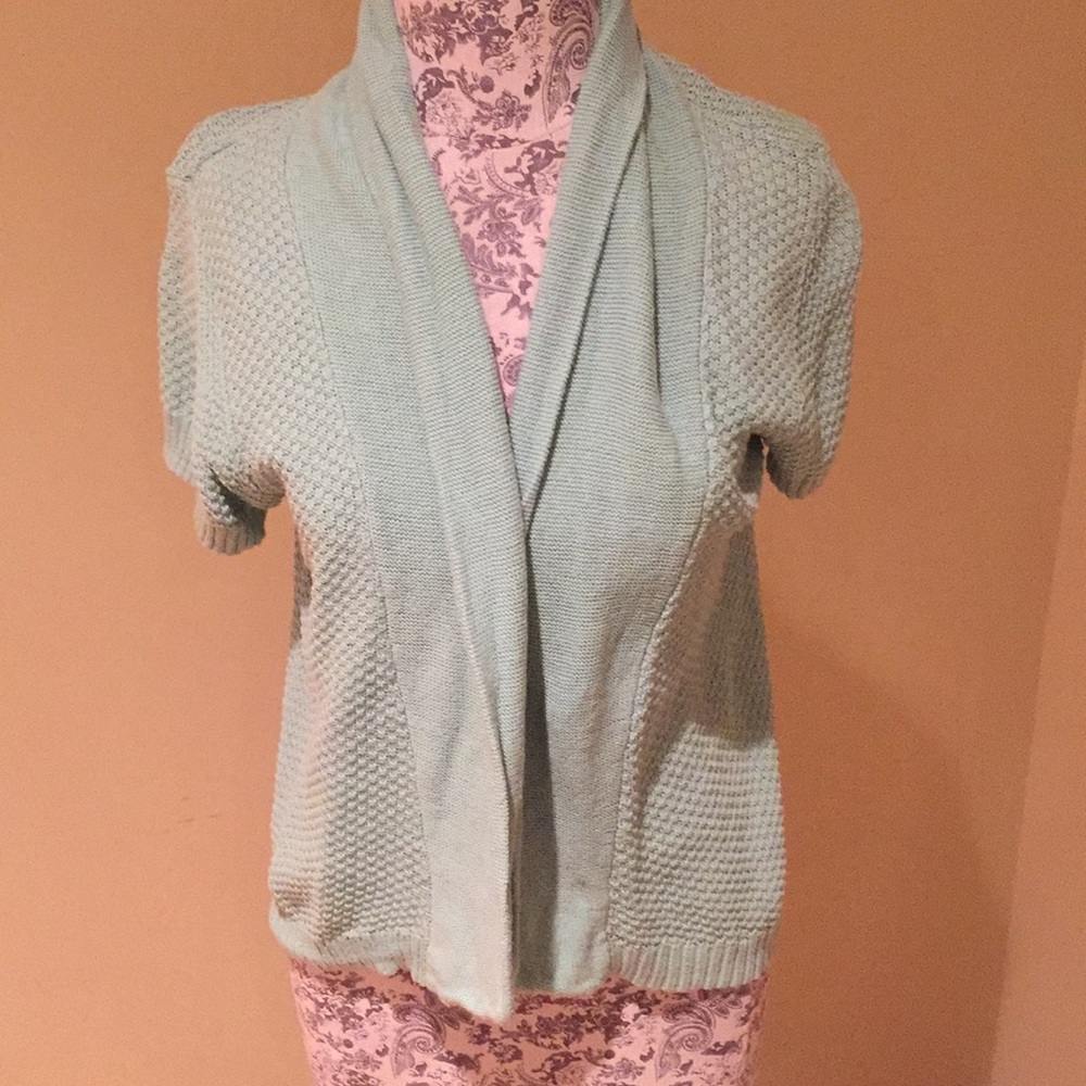 Nordstrom light blue knit summer cardigan